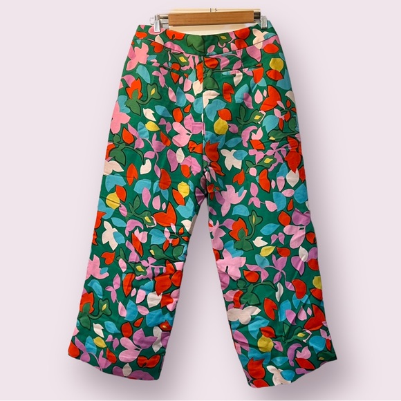 NWT J.Crew Confetti Floral Pants, Size 8 - Picture 3 of 7